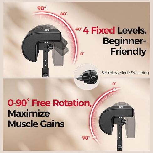 FEIERDUN HT1 Hip Thrust Machine for Home Gym, 350lbs Glute Workout Equipment with Padded Barbell Bar and Resistance Bands, Foldable Hip Thrust Bench for Hip Thrust, Sissy Squat in Kuwait