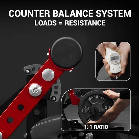 GMWD Leg Extension and Curl Machine LE08 2.0, Adjustable Leg Curl Machine with Plate Loaded, Seated Leg Extension and Lying Curl Machine for Home Gym, Leg Workout Equipment in Kuwait