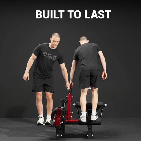 GMWD Leg Extension and Curl Machine LE08 2.0, Adjustable Leg Curl Machine with Plate Loaded, Seated Leg Extension and Lying Curl Machine for Home Gym, Leg Workout Equipment in Kuwait