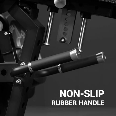 GMWD Leg Extension and Curl Machine LE08 2.0, Adjustable Leg Curl Machine with Plate Loaded, Seated Leg Extension and Lying Curl Machine for Home Gym, Leg Workout Equipment in Kuwait