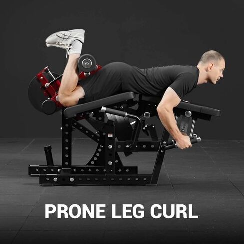 GMWD Leg Extension and Curl Machine LE08 2.0, Adjustable Leg Curl Machine with Plate Loaded, Seated Leg Extension and Lying Curl Machine for Home Gym, Leg Workout Equipment in Kuwait