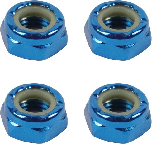 Dime Bag Skateboard Replacement Truck Axle Nuts (4-Pack) - Standard Fit to Replace Worn Pieces or Add Color to Trucks - Choose Color in Kuwait