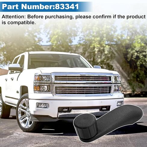 83341 Window Crank Handle Compatible with Select Cadillac/Chevrolet/GMC Models, Black (2) in Saudi Arabia