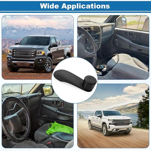 83341 Window Crank Handle Compatible with Select Cadillac/Chevrolet/GMC Models, Black (2) in Saudi Arabia
