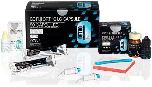 GC America 439450 Fuji Ortho LC Dual Cure Resin Modified Glass Ionomer Cement for Orthodontic Bonding Capsule (Pack of 50) in Kuwait