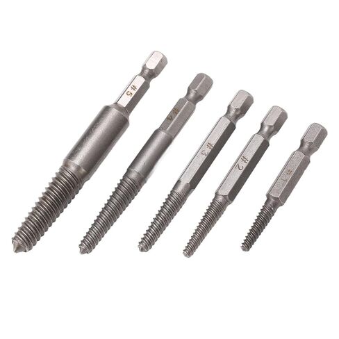 Carbon Steel Damaged Screw Extractor Set 1 4 Inch Hex Shank Remover Efficient Extraction Tool for Broken Stuck Screws Ideal Home Automotive Mechanical Maintenance in Saudi Arabia