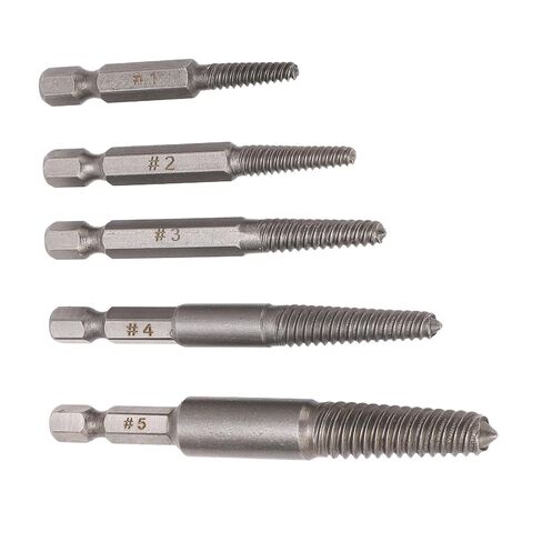 Carbon Steel Damaged Screw Extractor Set 1 4 Inch Hex Shank Remover Efficient Extraction Tool for Broken Stuck Screws Ideal Home Automotive Mechanical Maintenance in Saudi Arabia