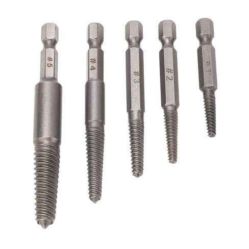 Carbon Steel Damaged Screw Extractor Set 1 4 Inch Hex Shank Remover Efficient Extraction Tool for Broken Stuck Screws Ideal Home Automotive Mechanical Maintenance in Saudi Arabia