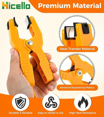 Digital Dual Channel K Type Thermocouple Thermometer (-238 to 3212°F) with 2 Probes & 2 Pipe Clamps – High Accuracy Temperature Meter with T1/T2 & T1-T2 Display, for HVAC, Industrial, Lab Use in Saudi Arabia