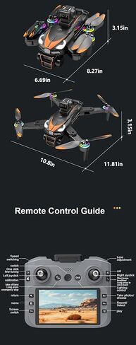طائرة بدون طيار T5P مع كاميرا مزدوجة، مجهزة بجهاز تحكم عن بعد بشاشة 2.4 بوصة، عدسة 720 بكسل عالية الدقة 90 درجة قابلة للتعديل، كاميرا مزدوجة كوادكوبتر، تطبيق واي فاي، قلاب ثلاثي الأبعاد، تثبيت تلقائي، وضع التدفق البصري، طائرة بدون طيار قابلة للطي للمبتدئي in Kuwait