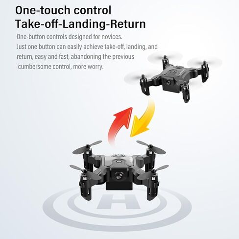 طائرة بدون طيار صغيرة مع كاميرا 4K وتثبيت ستة محاور، مكوك صغير قابل للطي بدون طيار FPV | طائرة بدون طيار سرية صغيرة الجسم، إقلاع/هبوط بمفتاح واحد، وضع مقطوعة الرأس، تدعم الدوران بزاوية 360 درجة in Kuwait