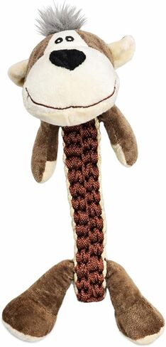 [4 Pack Zoo Pals Rope Toys Animal Assortment Bundle for Small Medium and Large Dogs, Interactive Puppy Teething Durable Thick Chew Toys for Aggressive Chewers in Kuwait