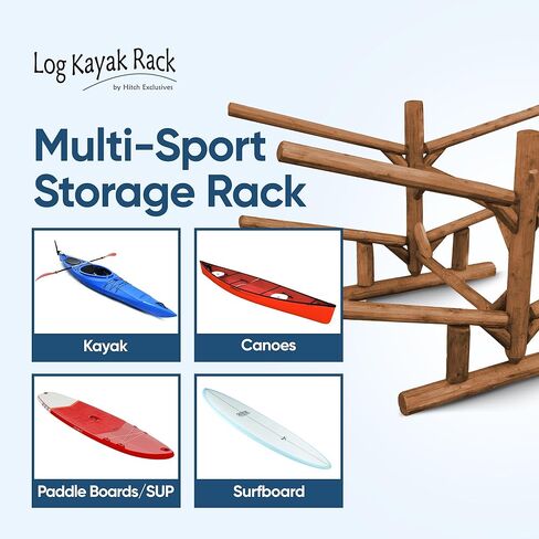 4-Place/Canoe Racks, Freestanding Surfboards Storage, Heavy Duty Storage Rack, Surfboard Stand, Canoe Paddles or SUP Storage Racks, SUP Boards - Canyon Brown + 15" Anchor Kit in Kuwait
