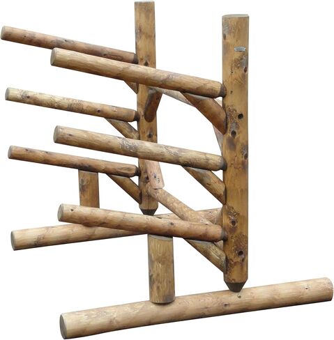 3-Place, One-Sided SUP Log Rack, Paddle Board Holder, Kayak Holder for Outside, Surfboard Stand, Paddle Boat Storage, Freestanding for Kayaks SUP Boards - Canyon Brown in Kuwait
