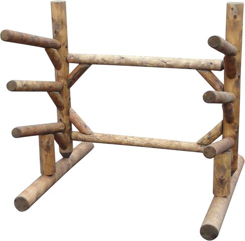 3-Place, One-Sided SUP Log Rack, Paddle Board Holder, Kayak Holder for Outside, Surfboard Stand, Paddle Boat Storage, Freestanding for Kayaks SUP Boards - Canyon Brown in Kuwait