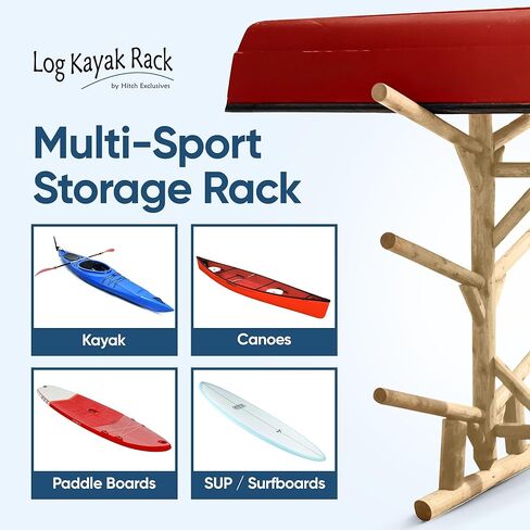 6-Place/Canoe Racks, Freestanding Paddle Board Storages, Surfboard Stand, Canoe Paddles or SUP Storage Racks, Paddle Board Rack for Outdoor Storage - Unfinished + 15" Anchor Kit in Kuwait
