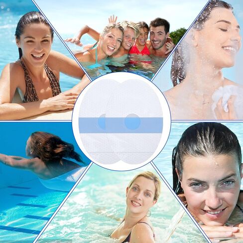 60 PCS Ear Covers, Large Size Upgarde Silicon-Gel Material Ear Covers with Cotton Ball Waterproof Ears Protection Disposable Ears Plugs for Adults and Babies Shower Bath Hair Washing Swimming in Saudi Arabia