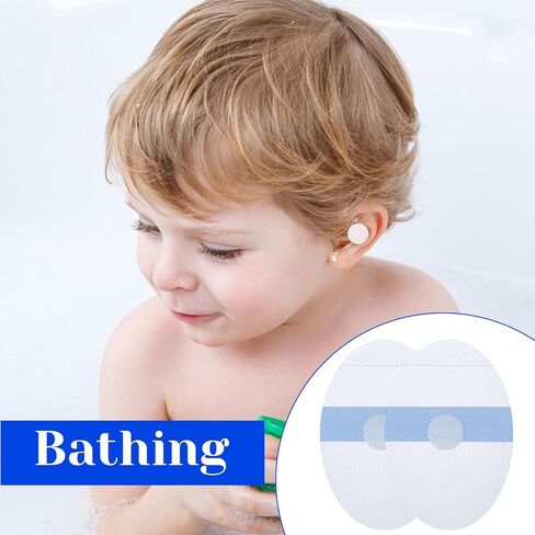 60 PCS Ear Covers, Large Size Upgarde Silicon-Gel Material Ear Covers with Cotton Ball Waterproof Ears Protection Disposable Ears Plugs for Adults and Babies Shower Bath Hair Washing Swimming in Saudi Arabia