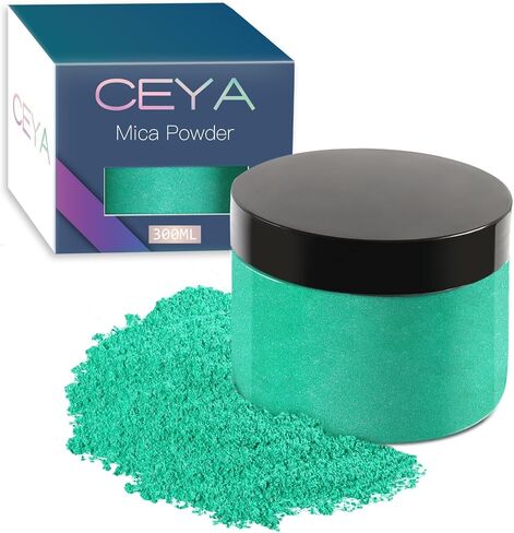 Ceya Mica Powder, 5.3oz/ 150g Porcelain White Pearlescent Effect Colorant Pigment Powder for Epoxy Resin, Tumblers, Slime Bath Bomb, Soap Dye, Slime, Candle, Resin Crafting, Paint,Jewelry, Nail Polish in Kuwait