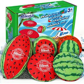 5 قطع من كرات تخطي المياه للعب في حمام السباحة، كرة نطاطة في حمام السباحة للأطفال من سن 4 إلى 8 إلى 12 عامًا والبالغين، ألعاب شاطئ ريفر ليك أوشن مع كرة قدم واحدة وكرتين دائريتين وقرصين in Kuwait