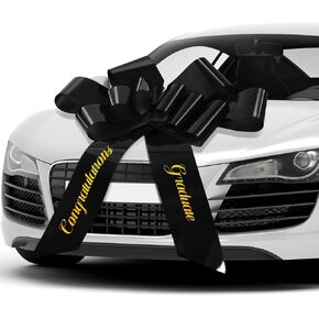 تشونفول 30 بوصة سيارات الدراسات العليا القوس هدية كبيرة القوس للسيارات 2025 تهنئة الخريجين زخرفة غلاف التغليف لحفلة عيد ميلاد الحاضر (الذهب) in Kuwait