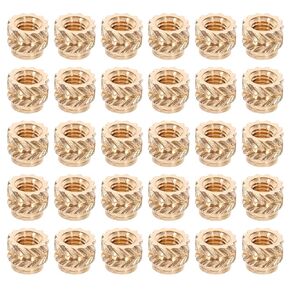 GARVALON 120 قطعة M3 نحاس ملولب إدراج مجموعة الحرارة المخرشة صواميل التضمين للبلاستيك والخشب، إدراجات مترابطة أنثى مناسبة لتجميع الطابعة ثلاثية الأبعاد والاستخدام الصناعي in Kuwait