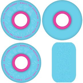 RICTA 54mm Clouds Blue Pink 92a Skateboard Wheels in Kuwait
