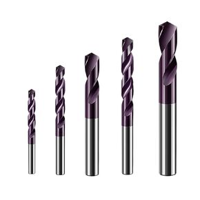 Vsharp HRC65° Solid Carbide Twist Drill Bit Tungsten Steel Alloy Drill Bit with Nano Coating for Cast Iron Alloy Stainless Steel(1.0mm,5PCS) in Kuwait