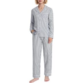 Women's Petite Pajama Set Petite Size Cotton Seersucker Pjs in Kuwait