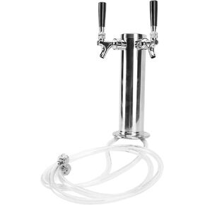 برج كيجيراتور للبيرة بصنبور مزدوج، موزع بيرة من الفولاذ المقاوم للصدأ بصنبور مزدوج مع تحكم ثابت، للاستخدام التجاري في بار الحفلات والحانة والمطعم in Kuwait