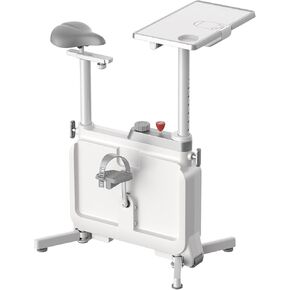 KINGSMITH Exercise Bike with Desk, Adjustable Resistance, All-in-one Under Desk Bike, Stationary Bike Indoor Workstation 264 LBS Heavy Duty in Kuwait