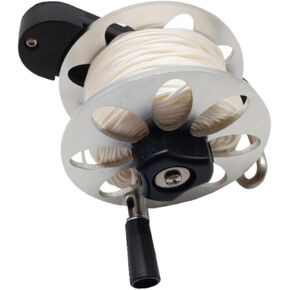 Scuba Diving Reel Underwater Spool with High Visibility White Line Aluminum Alloy Lightweight Design for Easy Carry Suitable for Wreck D, 50M Line in Kuwait