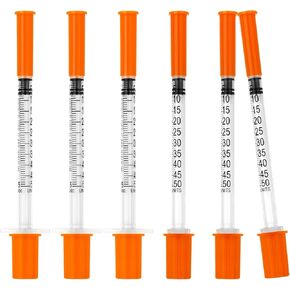 U 100 0.5 mL 30 Gauge 1/2 Inch Syringes, Lab Dispensing Syringe with Needle, Individual Wrapped, 20 Pack in Kuwait