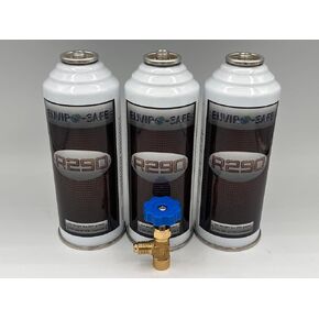 ENVIRO-SAFE R290, 3 cans, R-290 and Brass Tap in Kuwait