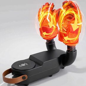 Hockey Glove Dryer, 48°C/118°F Constant Temp Warm Air with Dual Airflow, 0–120 Min Timer Auto Shutoff, Foldable Portable Heat Blower to Dry Hockey Gloves Fast & Help Reduce Odor in Kuwait