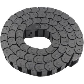 1 Meter Plastic Cable Chain 1M Wire Carrier Drag Chain With End Connector Chains for Router Machine Cable Channel(10x20mm) in Saudi Arabia