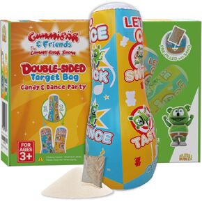INFLATABLE DUDES Target Bag - Double-Sided - Gummibär & Friends 47 Inches | Kids Punching Bag | Already Filled with Sand | Gummy Bear Bop Bag | Gummibar | Punching Bag for Kids – (Officially Licensed) in Kuwait
