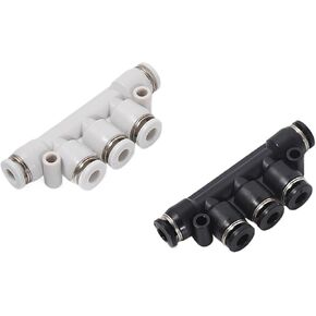 1 قطعة غطاء أزرق موصل بخمسة اتجاهات هوائي سريع توصيل بلاستيكي سريع (Premiumwhitepk-12) in Kuwait