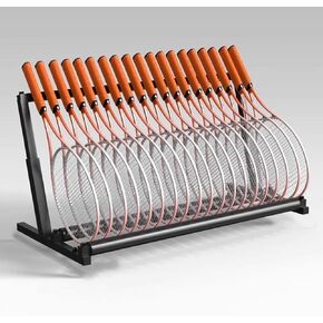 Stand Up Tennis Rackets, Storage Rack for Tennis Rackets/Badminton Rackets, Heavy Duty Steel, Adjustable Height, Violin/Guitar Display Stand in Saudi Arabia
