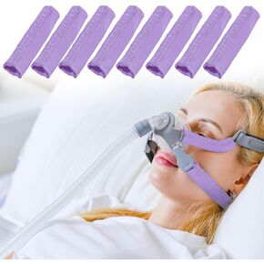 ８حزمة أغطية حزام الساتان، غطاء وسادة الوجه لغطاء الرأس، وسادات مريحة عالمية وقابلة لإعادة الاستخدام، وإكسسوارات وإمدادات C Papa، وسادات غطاء الرأس لتقليل العلامات الحمراء (أرجواني) in Kuwait