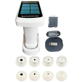 Portable Spectrophotometers Multi Aperture Spectrophotometer with Full-Band Balanced LED Light Source + UV Observer 2°，10° Camera to See The Measurement Area Display Resolution 0.01 in Kuwait