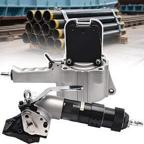 سدادة قاطعة وشد بتصميم منفصل، مكبس لأشرطة سمك 0.031-0.047 بوصة، جسم فولاذي مقاوم للسقوط، أداة ربط معدنية آلة ربط فولاذية تعمل بالهواء المضغوط (19 مم) in Kuwait