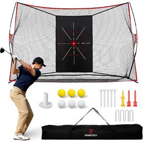 شبكة جولف، شبكة ضرب شديدة التحمل مقاس 10 × 7 أقدام للقيادة في الفناء الخلفي الداخلي والخارجي، تتضمن هدفًا وحقيبة حمل وكرات وهدايا جولف مثالية للرجال والأب وله in Kuwait