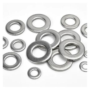 304 Stainless Steel Large Size Oversize Big Wider Flat Plain Metal Meson Adjusting Shim Washers M1.6-M42(M5x9x1 (100pcs)) in Kuwait