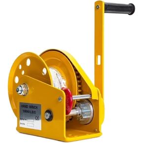 1200/1800/2600LB Two-Way Self-Locking Small Hand Windlass with Automatic Brake Manual Winch Tractor Winch Portable Whinches (1200lb 20M Cable) in Kuwait