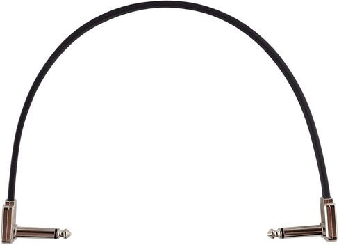 Ernie Ball Flat Ribbon Patch Cable Set 3x2 Length 12 inch in Black P06220 - Pack of 2 in Saudi Arabia