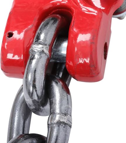 findmall 7100LBS 3/8In X 10Ft Chain Sling with 2 Leg G80 Lifting Chains Red for Moving and Lifting Goods in Saudi Arabia