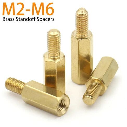 M2 M2.5 M3 M4 M5 M6 Male to Female Brass Spacer Long Hexagonal Brass PCB Standoff Spacers(60mm) in Saudi Arabia