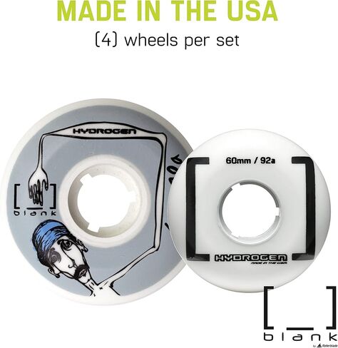 Rollerblade Hydrogen Blank Wheels 60mm, 4 Pack in Saudi Arabia