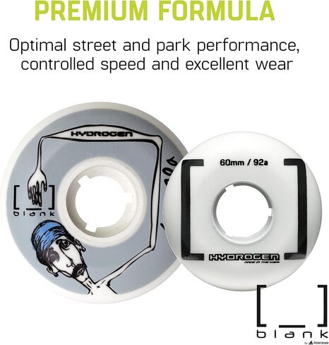 Rollerblade Hydrogen Blank Wheels 60mm, 4 Pack in Saudi Arabia
